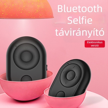 Android és iOS-kompatibil Bluetooth távirányító, univerzális a szelfikhez és videófelvételekhez, 6-gombos tremolo modell, Vernon, ABS anyag, tömeg 15 g
