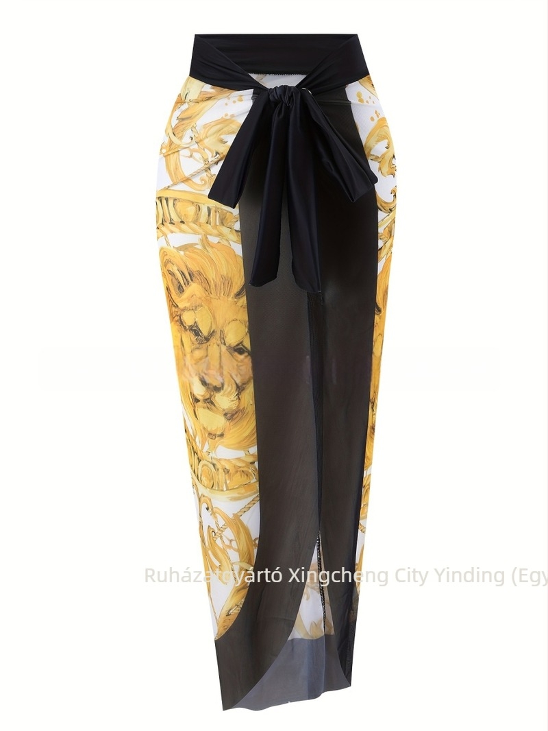 Egyrészes fürdőruha - szexi mintázat (mellpárnával és acél nélküli támogatással, poliészter anyag, — ujjak nélkül, úszáshoz)