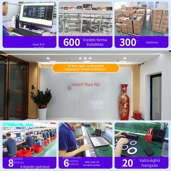 G3002 Elektronikus dob – 7 dobos hordozható összecsukható asztali készlet, szilikon felület, hagyományos gumírozott elektronikus panel, hangzás 128