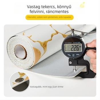 Dekoratív falmatrica – XPE anyag, márvány mintázat, öntapadós, vízálló és nedvességálló, 2.0 mm vastagság
