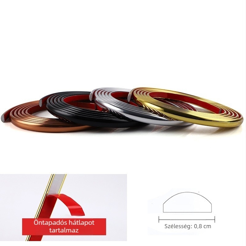 Öntapadós díszítő sáv, PVC-anyag, modern minimalist stílus, telepítési szolgáltatás nélkül
