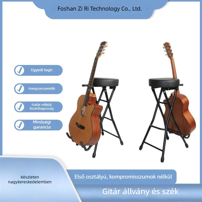 Gitárszék kampóval, vasból készült, OEM/ODM elérhető, márka hidelok