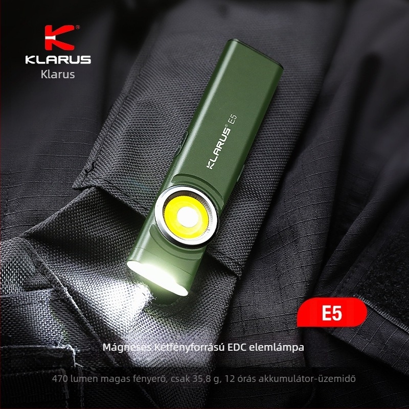 Újra tölthető LED zseblámpa, kompakt EDC, 4W, 3.0-4.2V, beépített akkumulátor