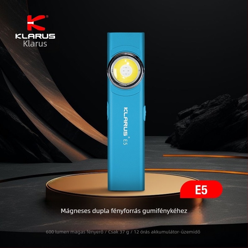 Újra tölthető LED zseblámpa, kompakt EDC, 4W, 3.0-4.2V, beépített akkumulátor