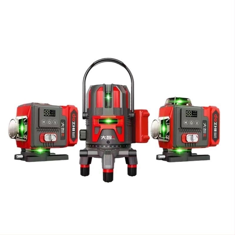 Lézeres vízszintező 2/3/5/12/16 vonalas projekcióval, nagy pontosságú, intelligens digitális kijelzővel