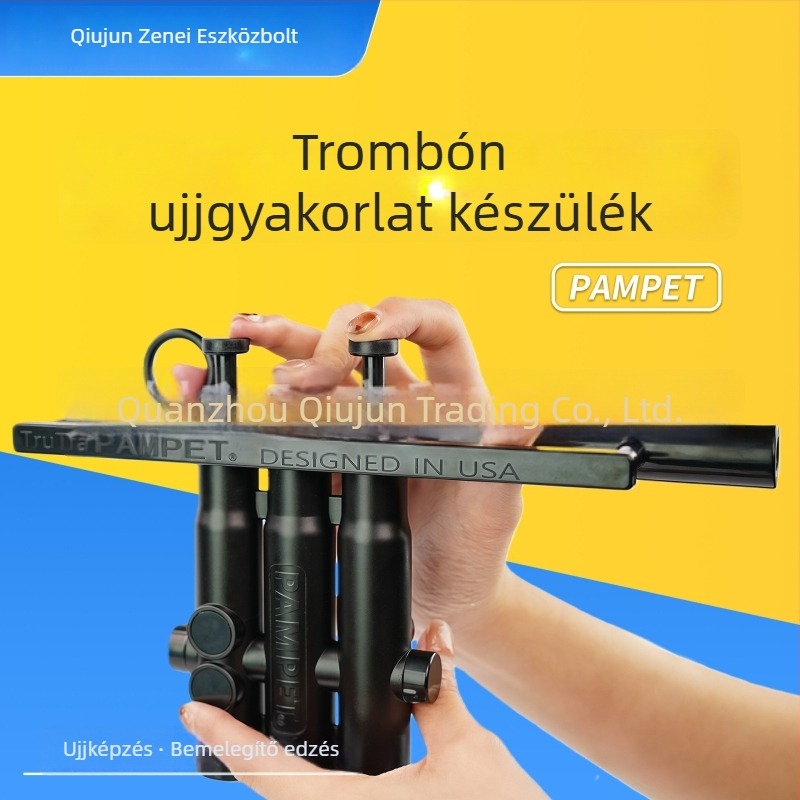 Trombita ujjgyakorló eszköz – műanyagból, zárt zacskóban, felnőtteknek és gyerekeknek