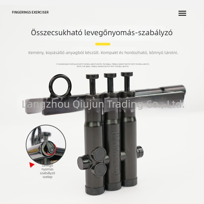 Trombita ujjgyakorló eszköz – műanyagból, zárt zacskóban, felnőtteknek és gyerekeknek