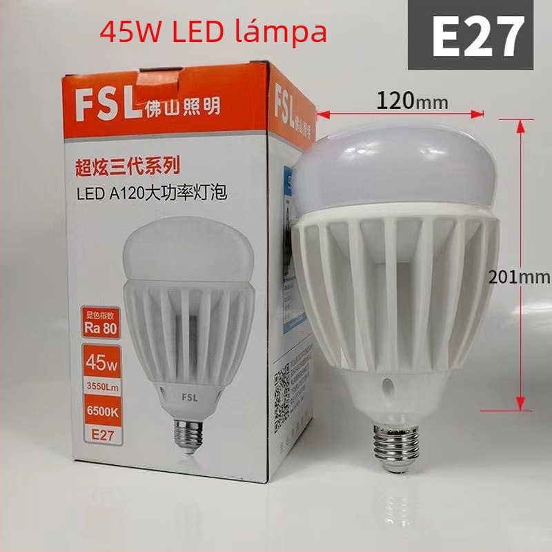 FSL LED izzó, kompatibilis E27/B22, 13W, 1020 lm, CRI 85, élettartam 15000 h