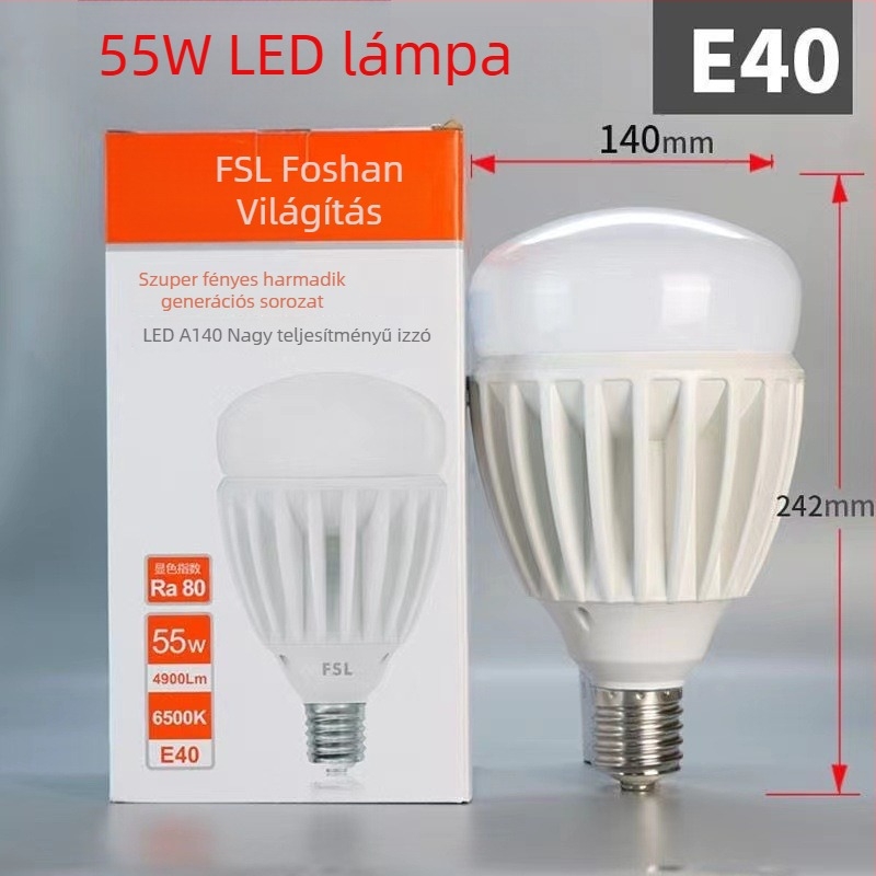 FSL LED izzó, kompatibilis E27/B22, 13W, 1020 lm, CRI 85, élettartam 15000 h