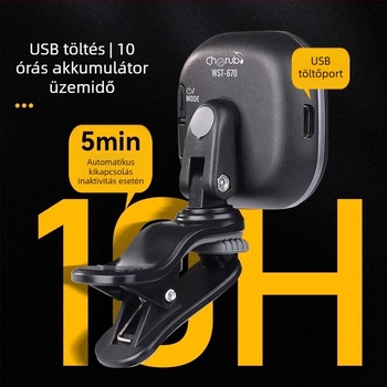 Gitár, ukulele és hegedű hangoló – WST-670, újratölthető, automatikus digitális hangoló