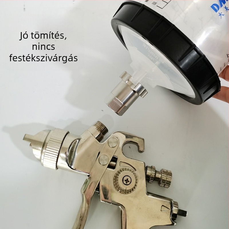 Sagola fúvópisztoly adapter, egyszer használatos műanyag festéktartállyal - mosás nélküli használathoz
