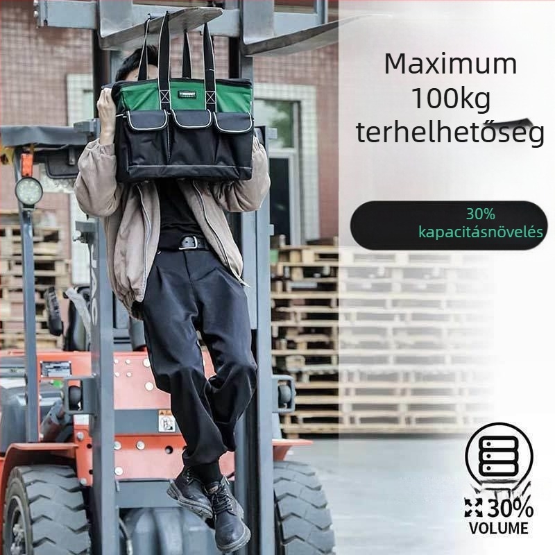 Elektromos szerszámkészlet tároló táskával – négyzet alakú dizájn, multifunkcionális, tartós