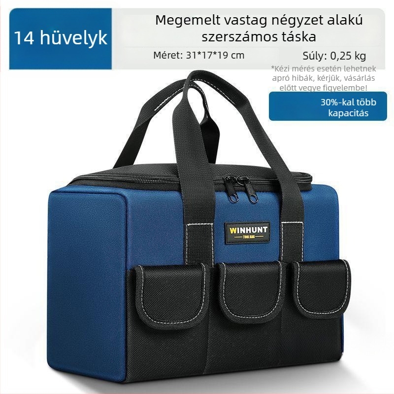 Elektromos szerszámkészlet tároló táskával – négyzet alakú dizájn, multifunkcionális, tartós