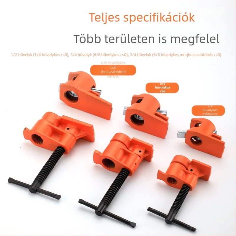 F alakú szorító fa- és kőiparhoz — korlátlan szorítási tartomány, súly 1,4