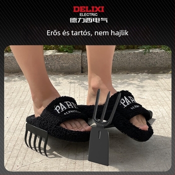 Delixi Electric kertészeti ásó készlet, szénacél, három darabos készlet kerthez, virágágyásokhoz és strand használatra