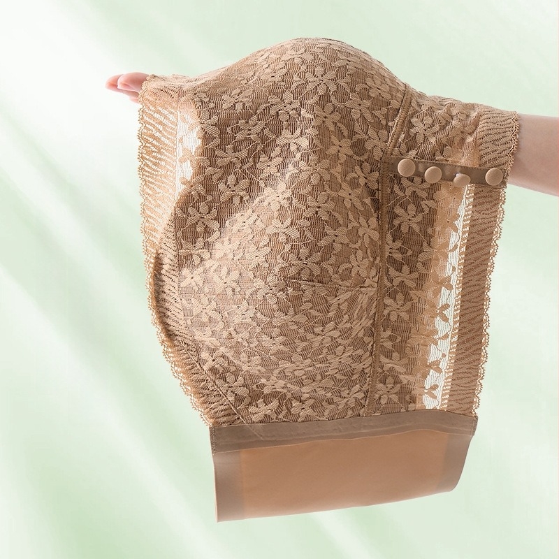 Váll nélküli csipészes top nylonból, 3/4 kosár, vékony formázott kosár, vezeték nélküli push-up, off-shoulder, jég selyem