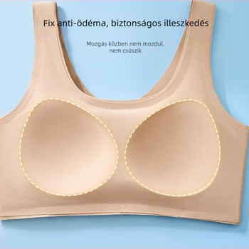 Melltartó sportos fazonú, mellény-stílusú, varrat nélküli, lélegző; 3/4 kosár, vékony formájú kosár; Ice Silk nejlon anyag; 13–18 éveseknek