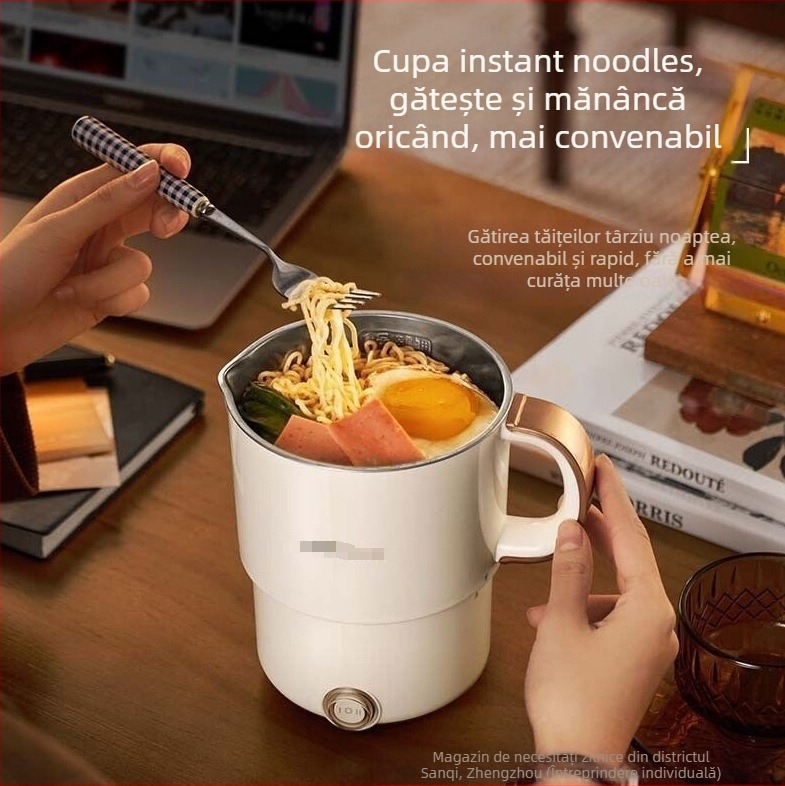 Ceainic electric pliabil HX-A0802E — din oțel inoxidabil, capacitate sub 1 L, 1000–1500 W, pereți dubli, oprire automată