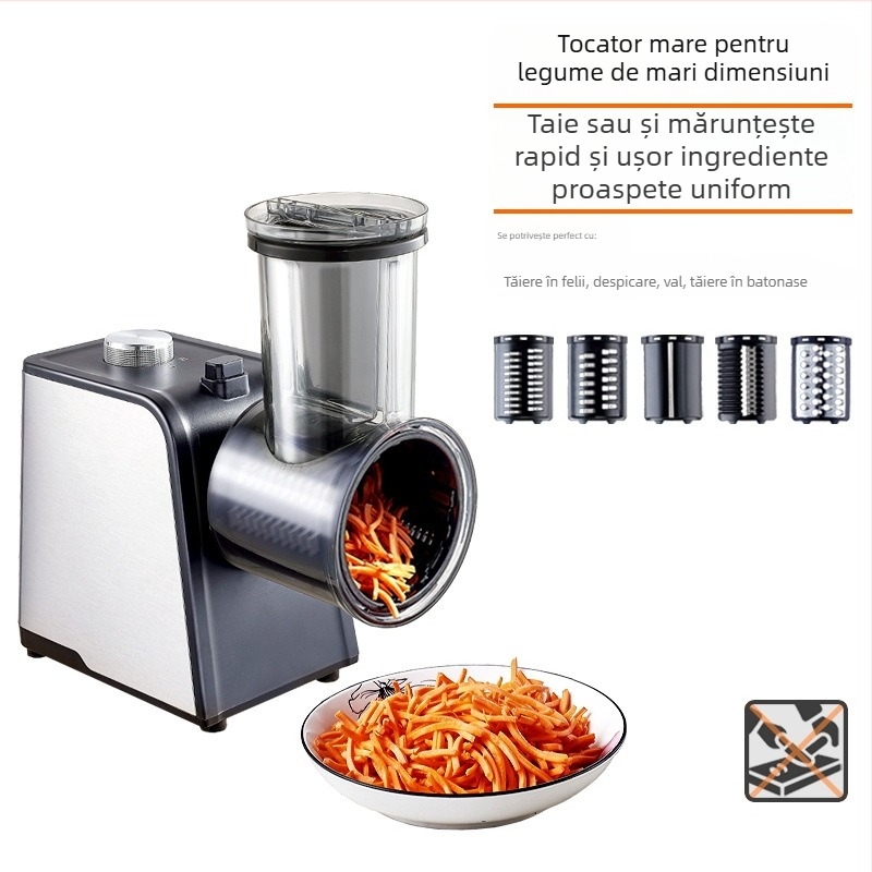 Tocator electric multifuncțional pentru legume CAY – Automat, Inteligent; Oțel inoxidabil; Brand: CAY; Posibilitate imprimare logo