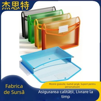 Plic transparent din plastic cu închidere snap, fără compartiment, capacitate mare (Plastic; Transparent; Închidere snap; Fără compartiment; Capacitate mare)