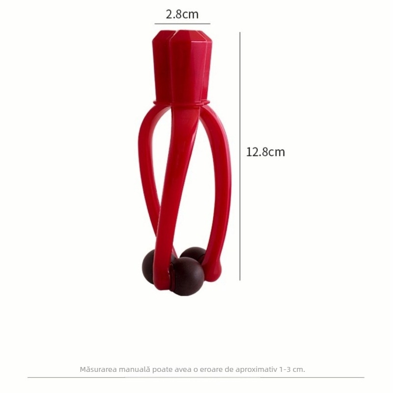 Masaj pentru degete - portabil, operare manuală, trei mingi, construcție din plastic, posibilitate imprimare logo