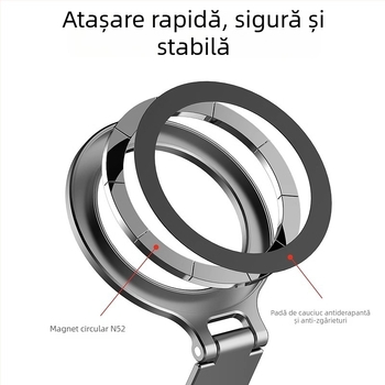 Suport pliabil magnetic pentru telefon cu cold shoe, compatibil cu camerele de acțiune DJI Action 5 Pro/4/3