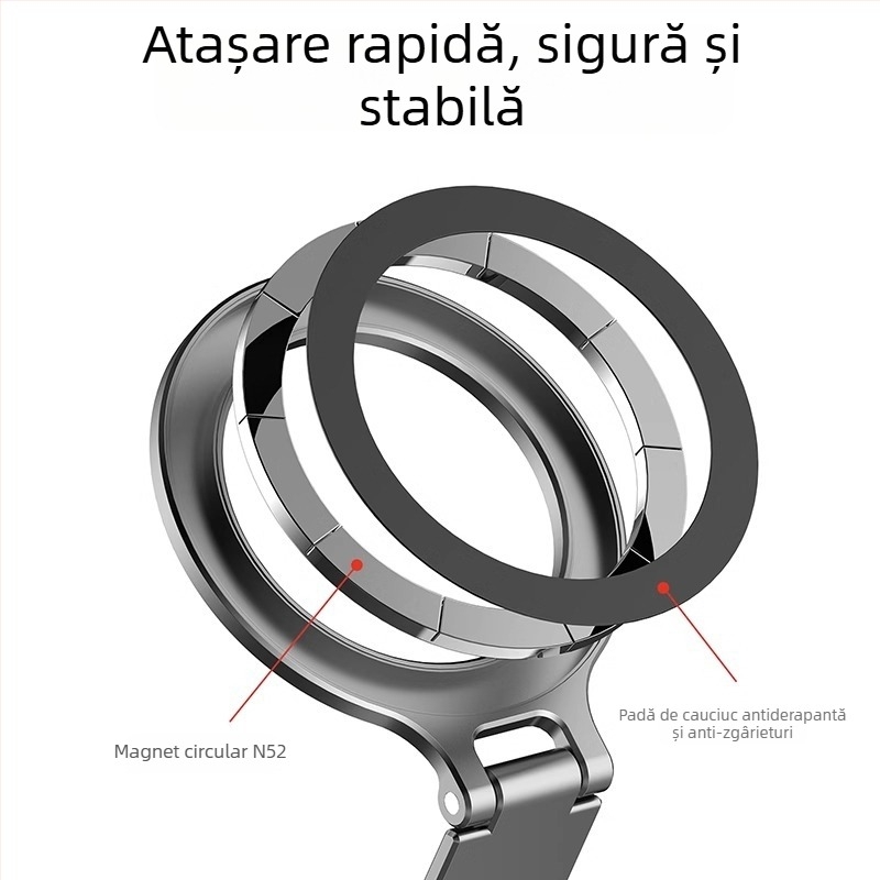 Suport pliabil magnetic pentru telefon cu cold shoe, compatibil cu camerele de acțiune DJI Action 5 Pro/4/3