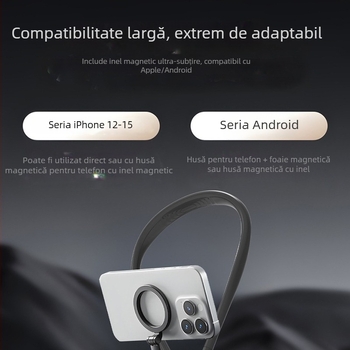 Suport toracic din silicon pentru cameră de sport și suport magnetic pentru telefon, eliberare rapidă