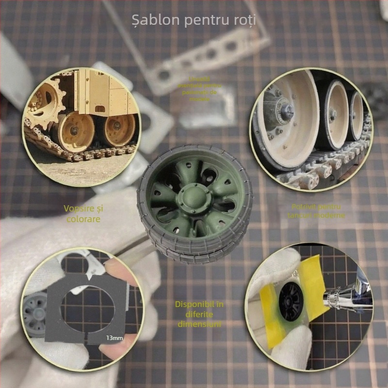 Unelte de vopsire pentru modelul de tanc, placă circulară de pulverizare, produs 3017A, neimportat.