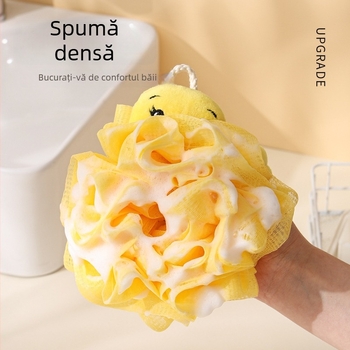 Bathable Bilă de baie cu design rață, moale și durabilă, plasă PE + poliester