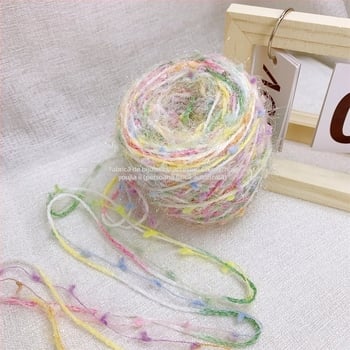 Fire de lână sclipitoare în formă de bilă pentru croșetat și tricotat - 100 g - Youjia (YJ) - Articol 932214204381 - Număr produs YJ - Vara 2025