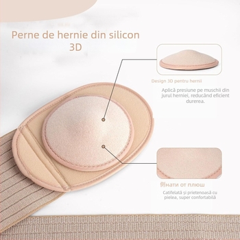 Centură pentru hernie ombilicală pentru adulți, support abdominal respirabil pentru fixare hernie, model SQDC-I, material poliester, Shengrui Xikang