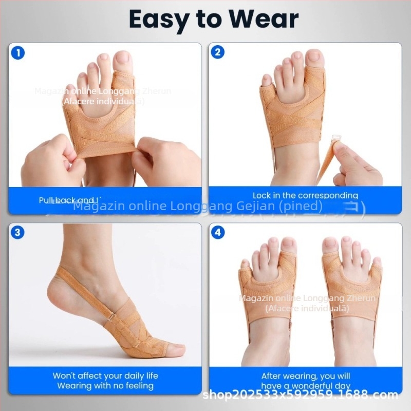 Separatoare de degete pentru hallux valgus, țesătură cu plasă respirabilă, model 8798, potrivire universală, pentru femei