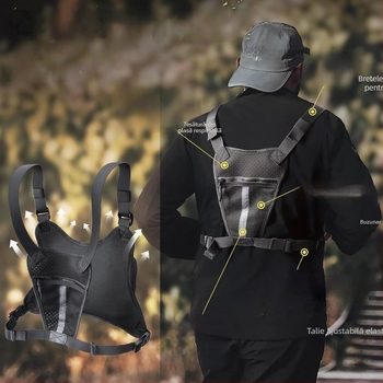 Geantă de piept pentru drumeții și activități în aer liber — geantă tactică camuflaj, din poliester, JL-Y59, Reize, unisex