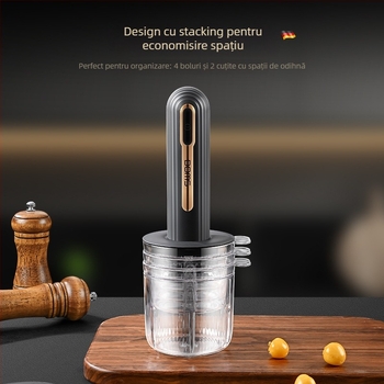 Robot de bucătărie electric mini pentru piure de usturoi și legume, Capacitate <1L, 3 viteze, ≤36V, 3 lame de tăiere