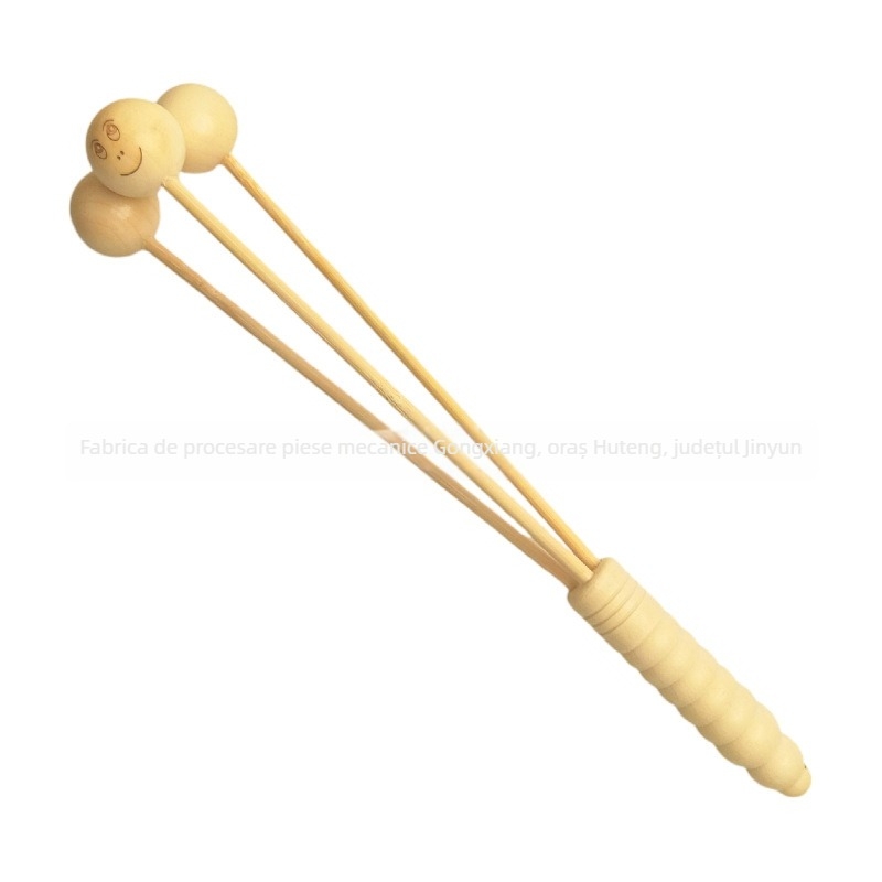 Cioc masaj din lemn pentru picioare, mecanic, fără alimentare, 3 capete rotunde de masaj, transmisie CVT, lansare 2022