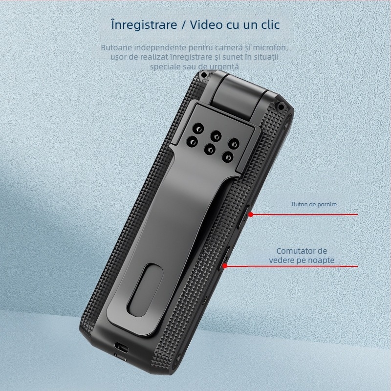 CD01 Stilou de înregistrare video cu clips, 24h înregistrare, până la 256GB memorie, captură video, USB 2.0