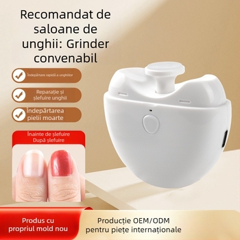 Polizor electric pentru unghii, instrument portabil de manichiură, model H-2405, din plastic, 110 g