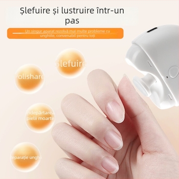 Polizor electric pentru unghii, instrument portabil de manichiură, model H-2405, din plastic, 110 g