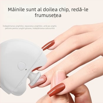 Polizor electric pentru unghii, instrument portabil de manichiură, model H-2405, din plastic, 110 g
