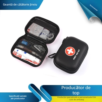 Kit medical portabil pentru traume și prim ajutor, exterior, din plastic, model 2022, cu logo imprimat