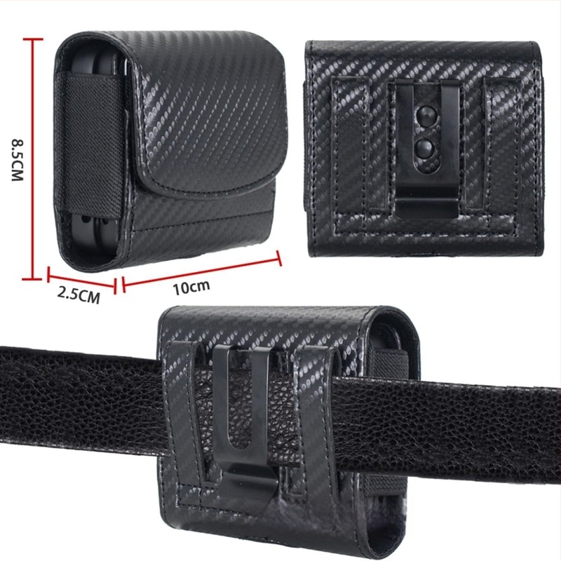 Geantă pentru telefon din piele naturală, formă rotundă, închidere cu capac, compartiment secret, unisex