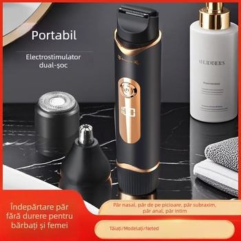 Mașină de ras electrică și îndepărtare a părului pentru corp – YY-211, carcasă ABS, alimentare USB, lamă din oțel inoxidabil, îndepărtare păr pentru întreg corpul