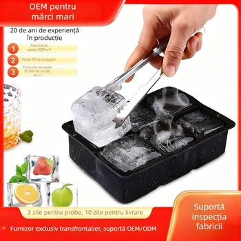 Formă din silicon pentru bile de gheață, 80 ml capacitate, demouldare facilă, logo imprimat, personalizare disponibilă