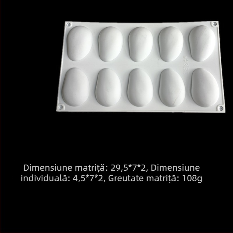 Formă de copt din silicon, cu formă neregulată, stil modern minimalist, lansată în 2024