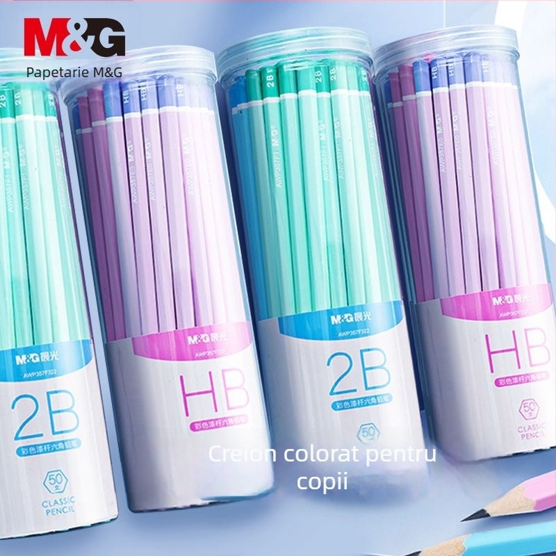 Creion Morning Light M&G HB, corp din lemn, pentru copii în clasele I–II