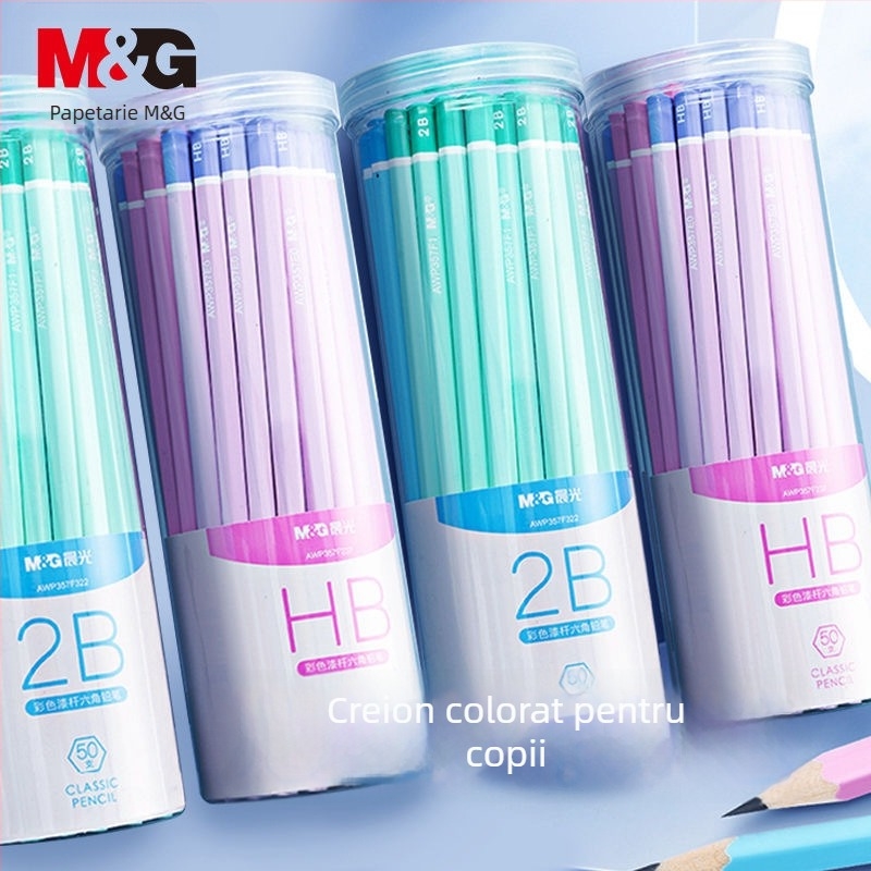 Creion Morning Light M&G HB, corp din lemn, pentru copii în clasele I–II