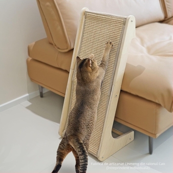 Pat de pisici din lemn, stil minimalist, Forest dream