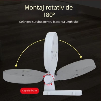 Suport universal de montaj pentru camere de supraveghere interioare (fără găuri), din plastic, turnare prin injecție, Hong Xuan, cu bază originală de montaj