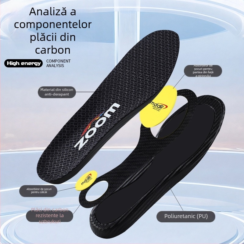 Tălpiță sport cu placă din carbon, talpă întreagă, respirabilă, absorbantă de sudoare, model 5207